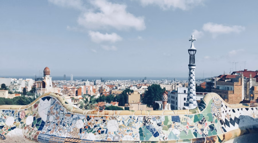 barcelona view from parc guell