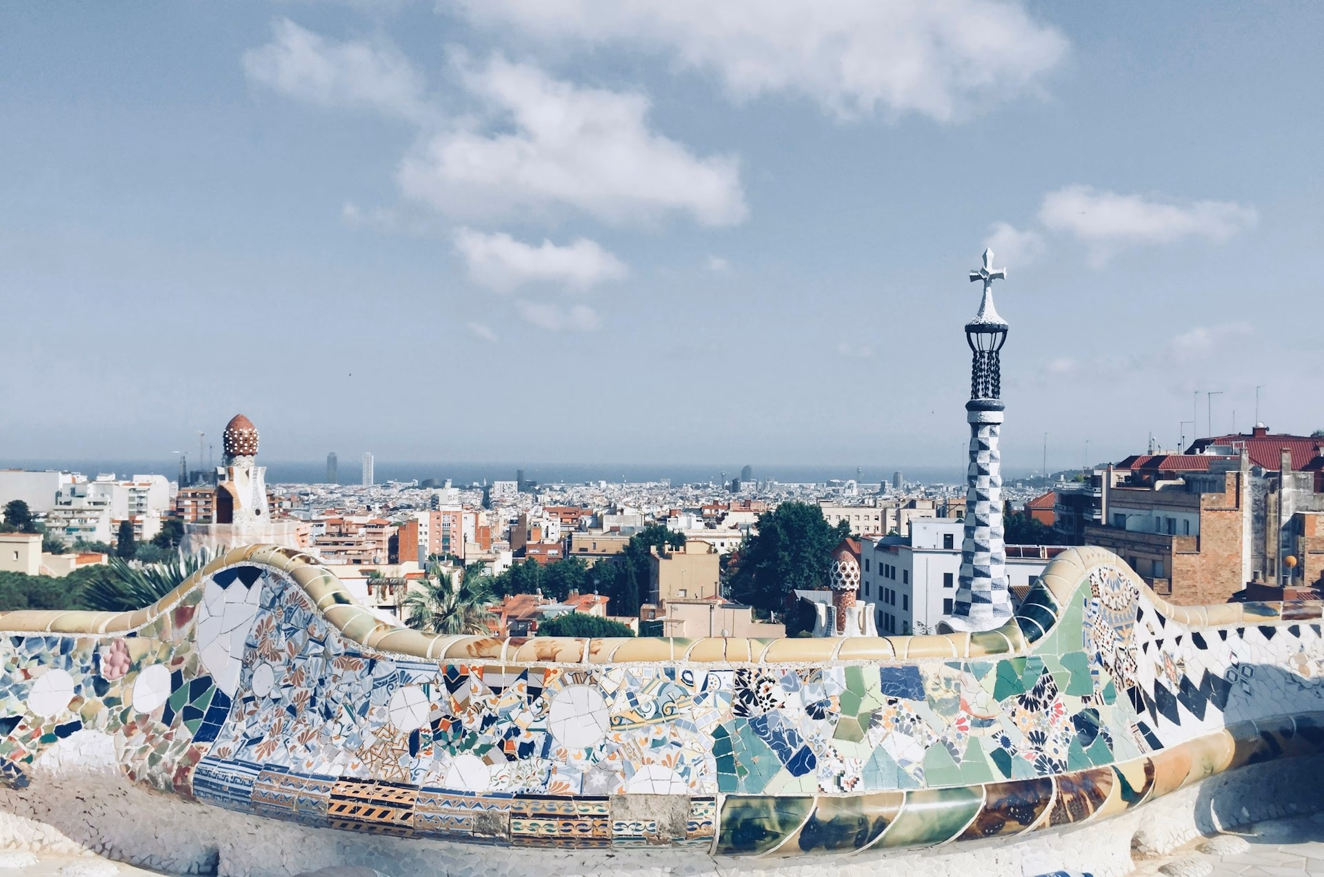 barcelona view from parc guell