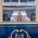 a luxury train window