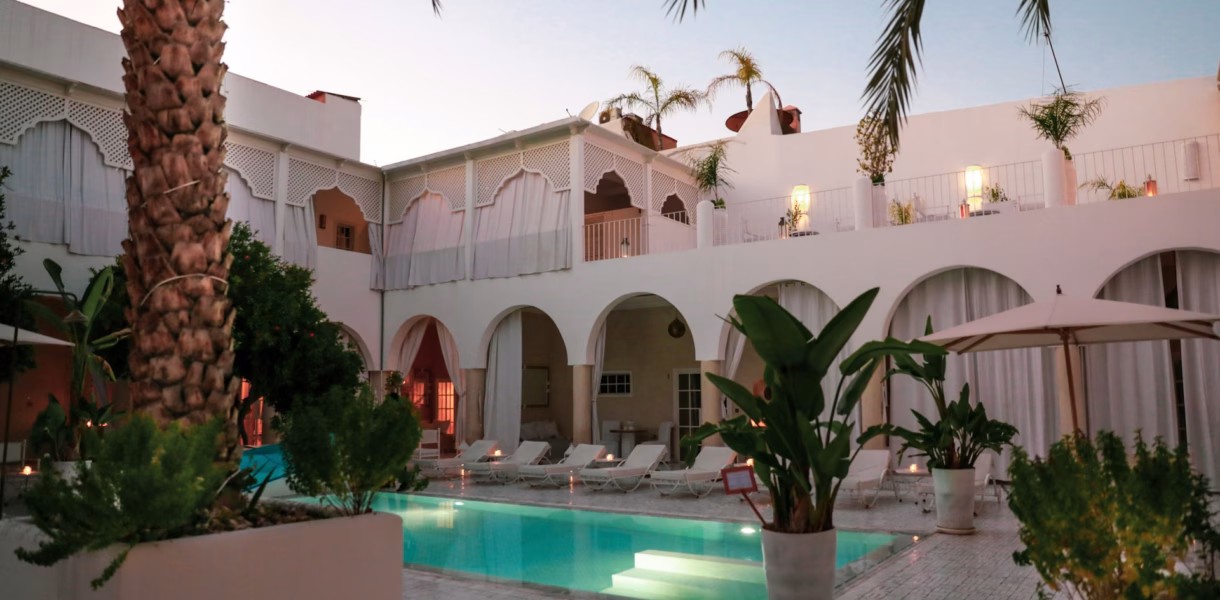 marrakech expensive hotel pool