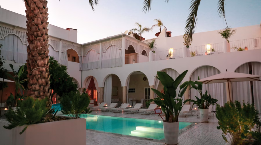 marrakech expensive hotel pool