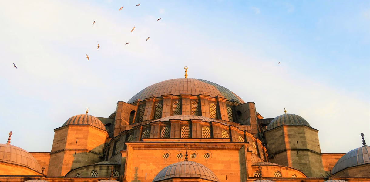 the view on an Istanbul mosque