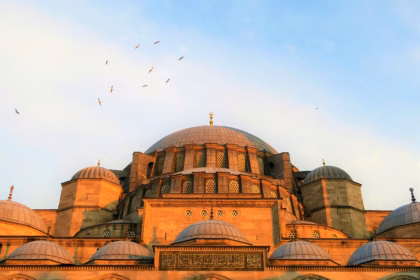 the view on an Istanbul mosque