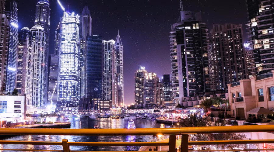 the city landscape on a river with buildings