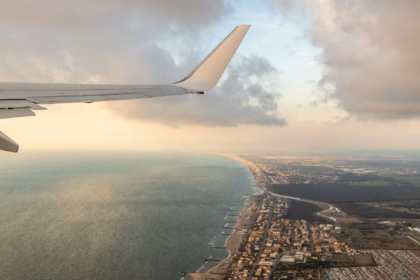 rome flight fiumicino airport view from plane