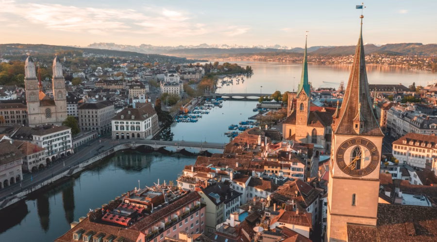 river view in zurich expensive city