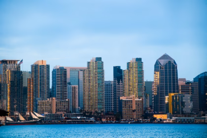 skyline of san diego, an expensive city