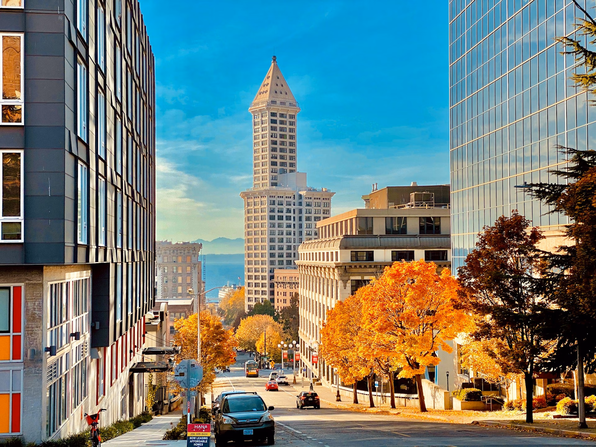 view of smith tower in seattle, an expensive city