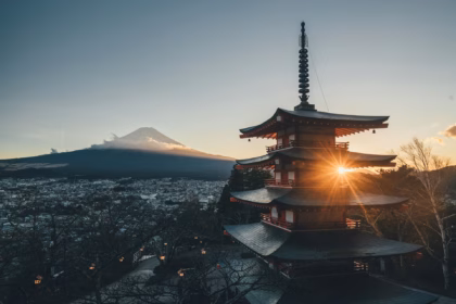 how much does it cost to go to japan? - Temple at sunset