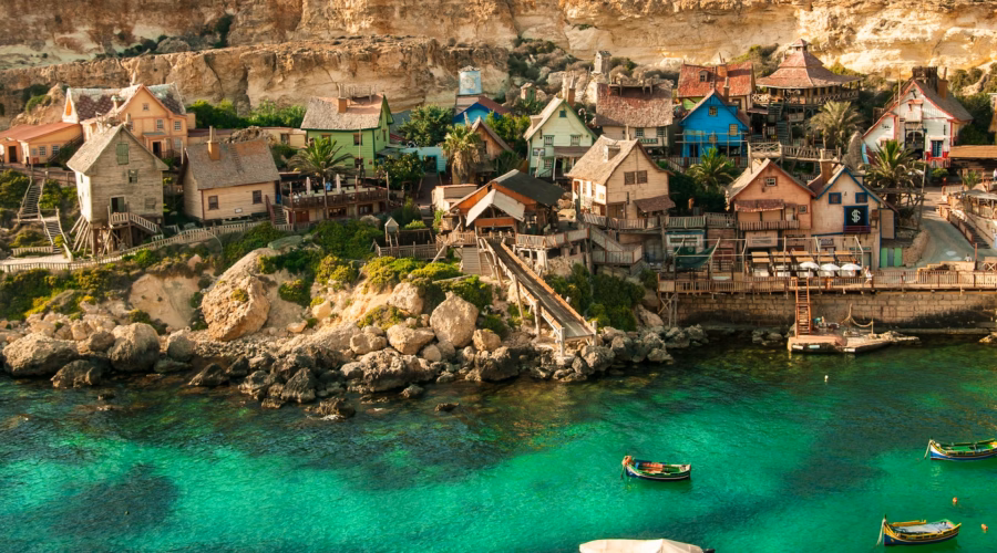 best beaches in malta: Popeye Village in Mellieha