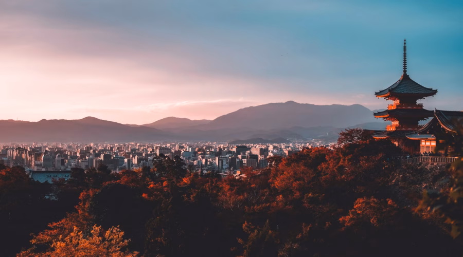 kyoto sunset: is japan expensive?