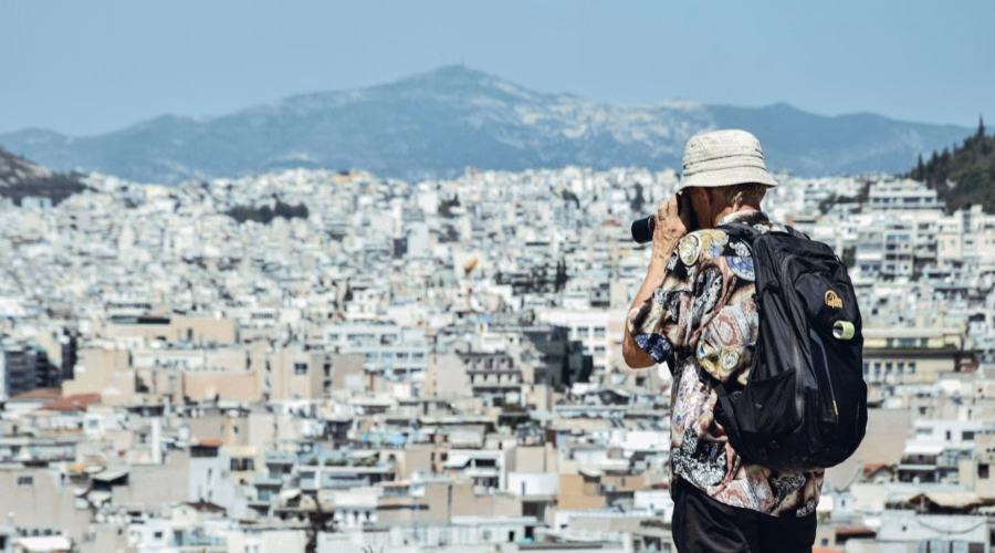 tourist tax by country: tourist in athens
