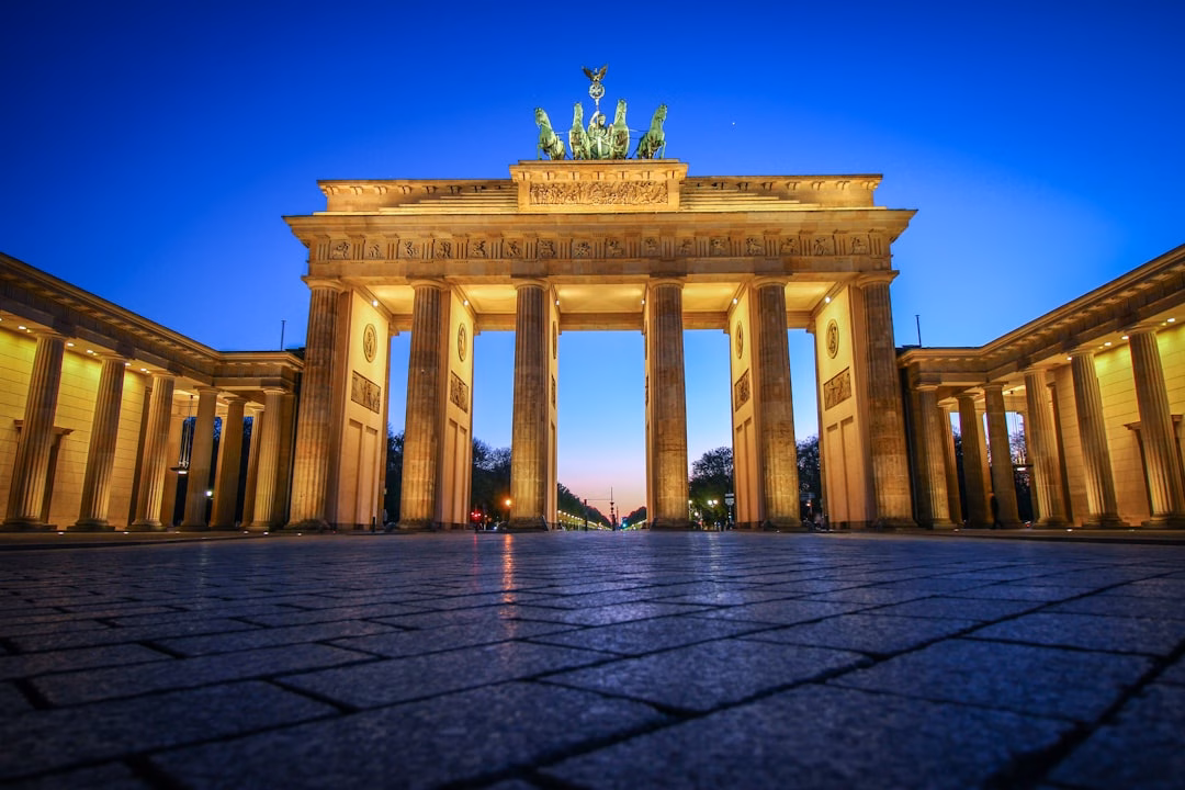 The Brandenburg Gate, finish line of the Berlin Marathon 2026