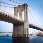 landscape photography of bridge