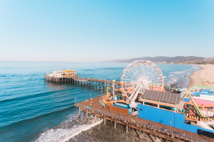 Ferris Wheel near body of water