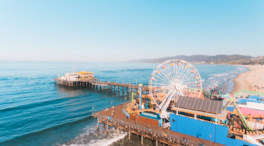 Ferris Wheel near body of water