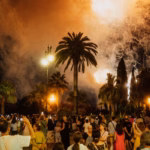 Fuegos artificiales durante las Fiestas del Pilar 2026 en Zaragoza