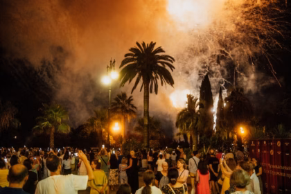 Fuegos artificiales durante las Fiestas del Pilar 2026 en Zaragoza