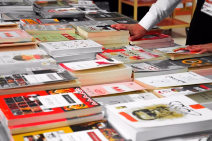 Table of books at the Frankfurt Book Fair 2026