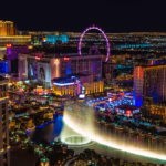 Las Vegas Strip at night during the Las Vegas Grand Prix 2026