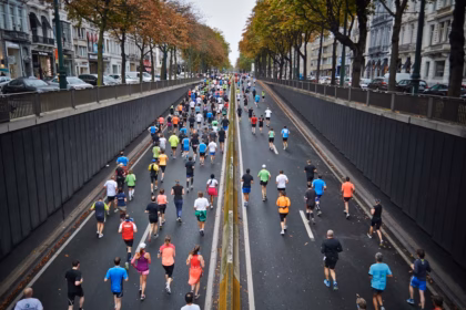 Runners during the NYC Marathon 2026