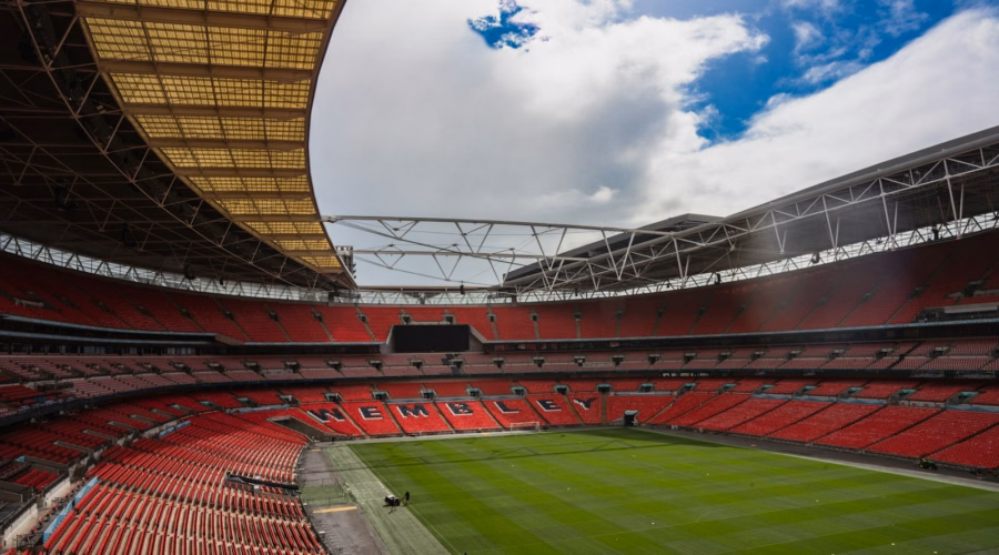 Anfield Stadium guide: football stadium with red seats and green pitch