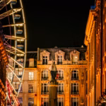 Ferris wheel on the Grand Place in Lille during the Christmas season