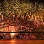 Sydney New Year's Eve fireworks over the Harbour Bridge