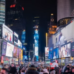 Crowds in Times Square for New Year's Eve New York