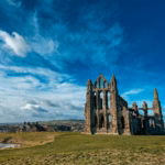 Whitby Abbey ruins on the East Cliff, the backdrop to Whitby Goth Weekend 2026