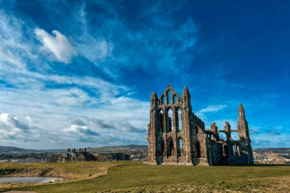 Whitby Abbey ruins on the East Cliff, the backdrop to Whitby Goth Weekend 2026
